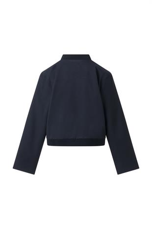 Lacivert Pile Detay Çıtçıtlı Ceket LACİVERT