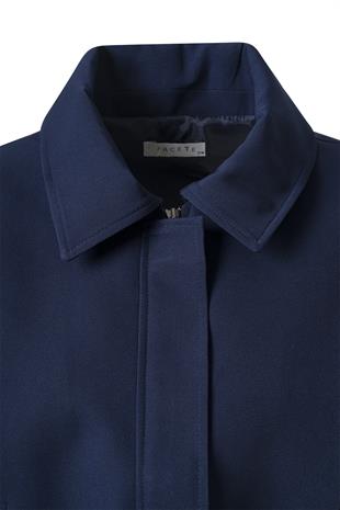 Lacivert Vatkalı Kısa Bomber Ceket LACİVERT