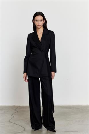 Limited Edition Kuşaklı Ceket Siyah