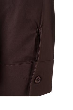 Oversize Poplin Gömlek Acı Kahve