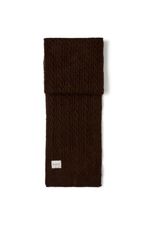 Saç Örgü Atkı Acı Kahve