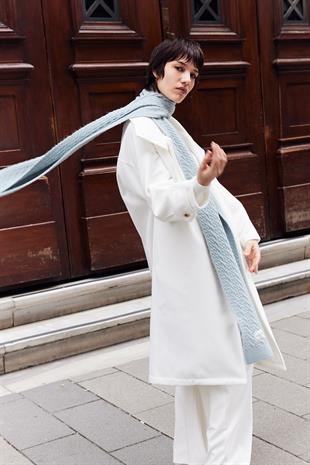 Saç Örgü Atkı Mint