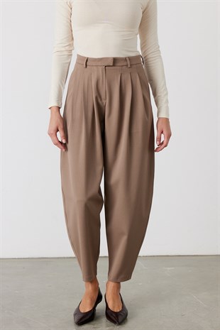 Sculpt Balon Pensli Pantolon Bej
