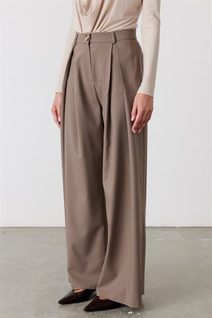 Sienna Pileli Pantolon Vizon
