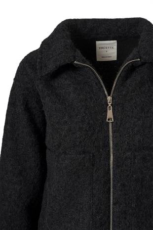 Siyah Buklet Cep Detay Ceket SİYAH