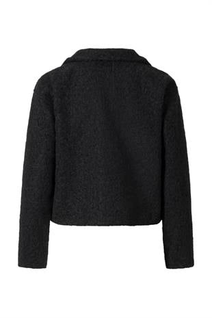 Siyah Buklet Cep Detay Ceket SİYAH