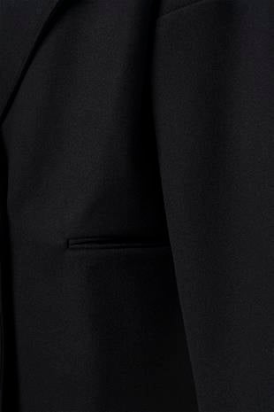 Siyah Mevsimlik Kısa Kaşe Kaban SİYAH