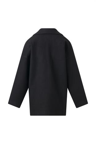 Siyah Mevsimlik Kısa Kaşe Kaban SİYAH