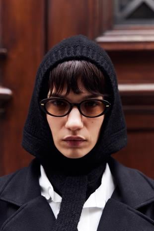 Yumuşak Triko Balaclava Siyah