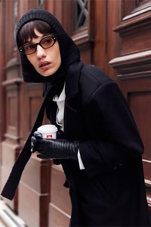 Yumuşak Triko Balaclava Siyah