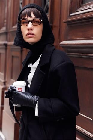 Yumuşak Triko Balaclava Siyah