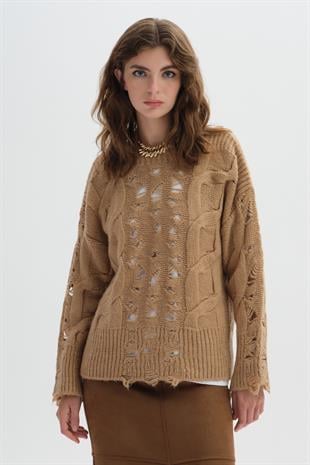 Pointelle Knitwear Sweater