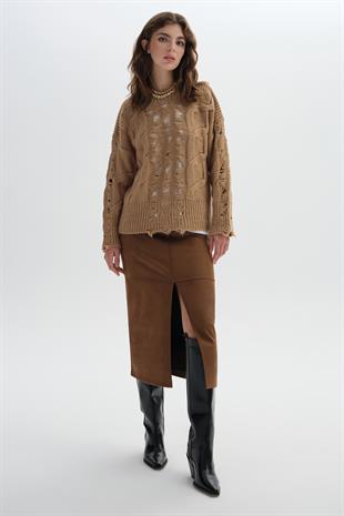 Pointelle Knitwear Sweater