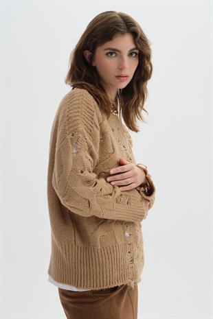Pointelle Knitwear Sweater
