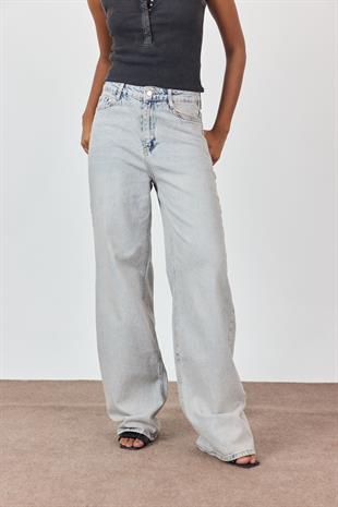 Açık Mavi Relaxed Bol Paça Jean