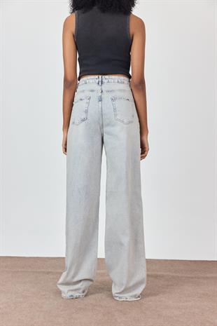 Açık Mavi Relaxed Bol Paça Jean