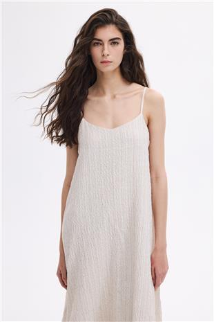 Ayarlanabilir Askılı dökümlü elbise