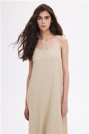 Ayarlanabilir Askılı dökümlü elbise