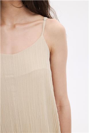 Ayarlanabilir Askılı dökümlü elbise