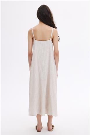 Ayarlanabilir Askılı dökümlü elbise