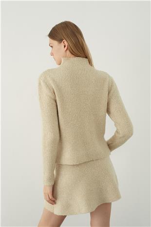 Frilled Mini Knitted Skirt