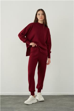Basic Sweater Trousers Knitwear Set