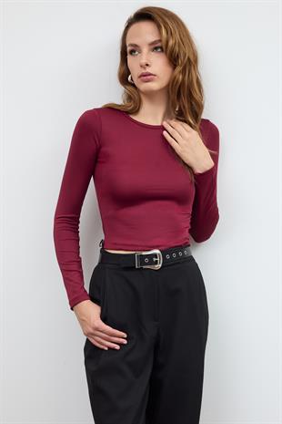 Bordo BİSİKLET YAKA BASİC BODY