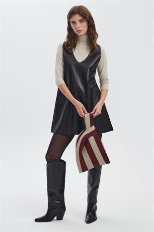 Bordo Triko El Çantası