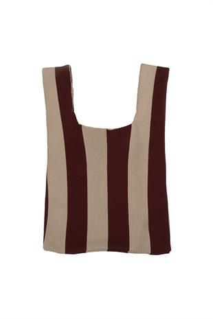 Bordo Triko El Çantası