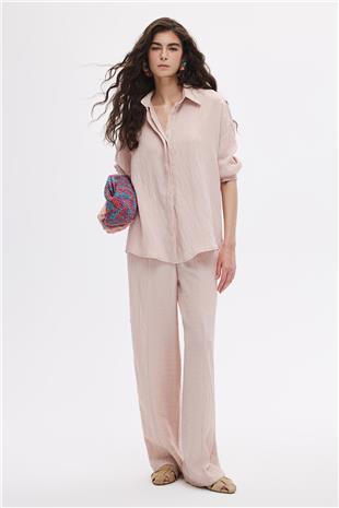 Buruşuk Görünümlü Gömlek