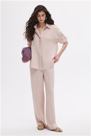 Buruşuk Görünümlü Gömlek