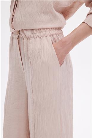 Buruşuk Görünümlü Pantolon