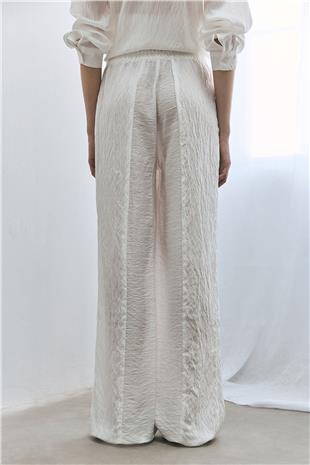 Buruşuk Görünümlü Pantolon