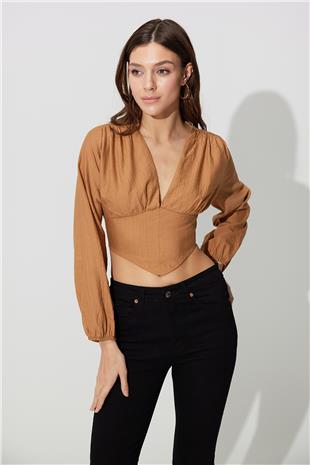 Camel Back Detailed Bustier SS23CT4726CA