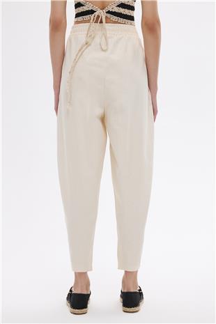 Çift Pensli Carrot Fit Pantolon 
