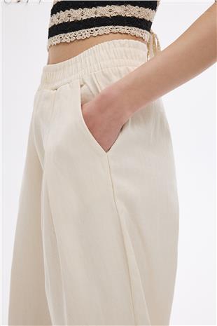 Çift Pensli Carrot Fit Pantolon 