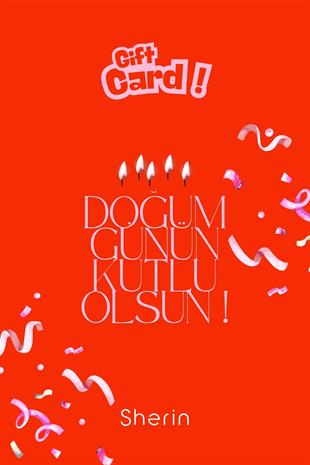 Doğum Günü Gift Card