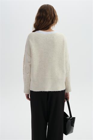 Pointelle Knitwear Sweater