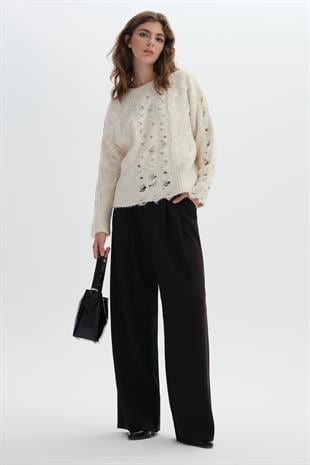 Pointelle Knitwear Sweater