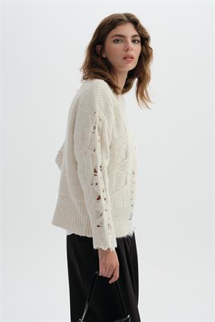 Pointelle Knitwear Sweater