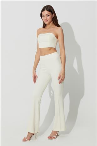 Ecru  Zipper Bustier SS23CT4724EK