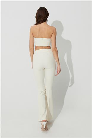 Ecru  Zipper Bustier SS23CT4724EK