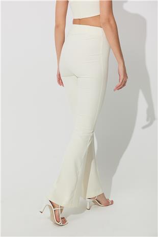 Ecru Flared pants  SS23P4730EK