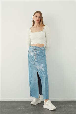 Square neck Knitted Blouse