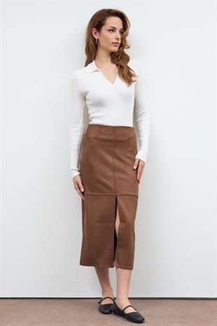 Ekru Polo Yaka Kazak