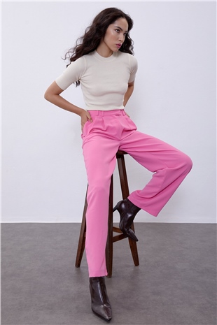 Ecru Half Sleeve Crew Neck Knit Sweater SWK4490EK