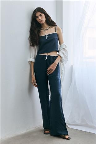 Fiyonklu Dokulu Bluz