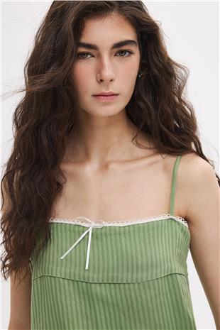 Fiyonklu Dokulu Bluz