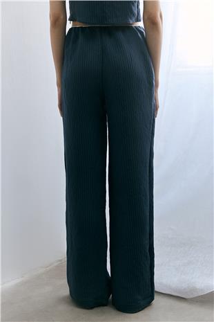 Fiyonklu Dokulu Pantolon 