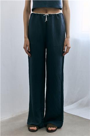 Fiyonklu Dokulu Pantolon 